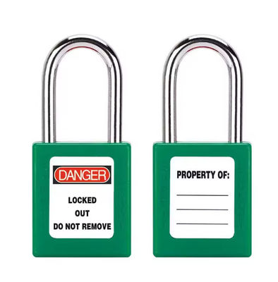 Multifunction Loto Lockout Tagout Padlocks ABS Plastic Green Red