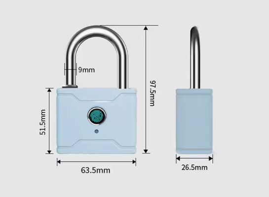 IP55 Waterproof Fingerprint Padlock Combination For Backpack Luggage