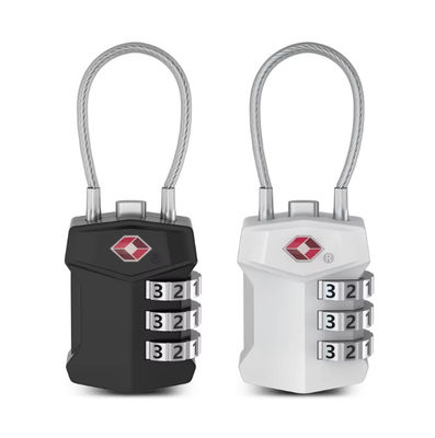Travel Wire TSA Luggage Lock 3 Digit For School Gym Suitcase