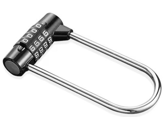4 Digit U Shaped Padlock MTB Cycle Lock Combination