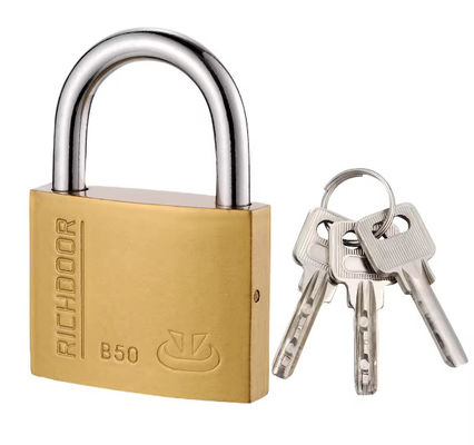 ISO9001 Indoor 40mm Brass Padlock Keyed Alike ODM