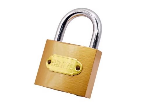 32mm 50mm Imitate Copper Padlock With Cross Keys Gold Plated Brass