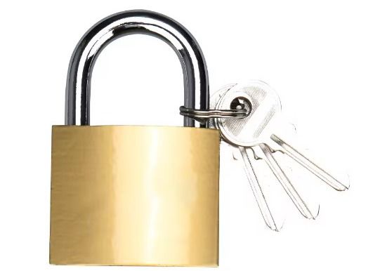 Rectangular Brass Padlock Keyed Alike 50mm ISO9001 Certificated