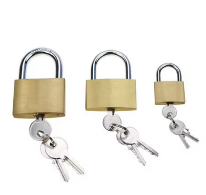 Single Open Imitation Copper Padlock 20mm Brass Keyed Alike