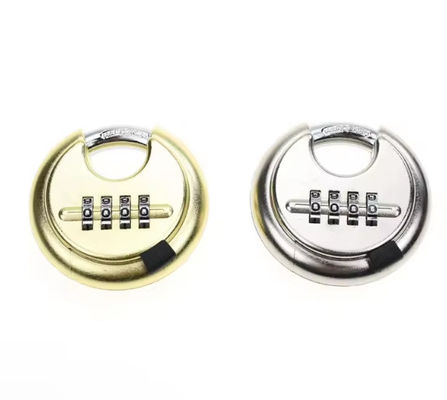 Disc Combination Passcode Password Padlock For Outdoor Rustproof Stainless Steel