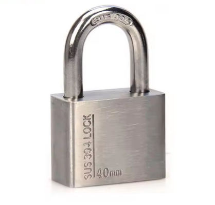 Security 304 Stainless Steel Padlock Keyed Alike 50mm ODM