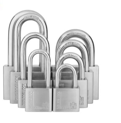 Customized 304 Stainless Steel Padlock Keyed Alike High Precision 40mm 48 Pack