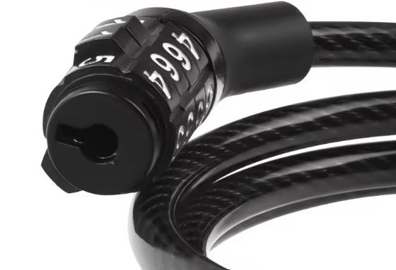 Passcode Resettable Bicycle Padlock Cable Combination Lock