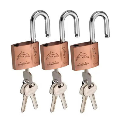 Short Shackle Copper Padlock 50mm Brass Bulk Keyed Alike