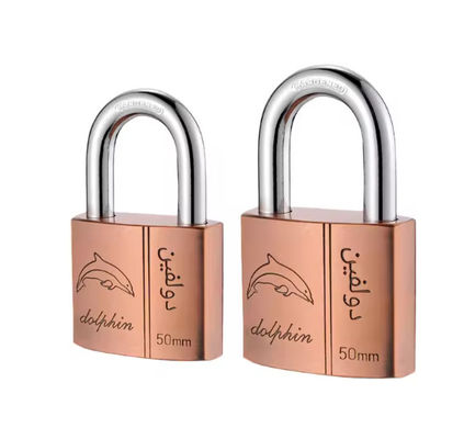 Short Shackle Copper Padlock 50mm Brass Bulk Keyed Alike