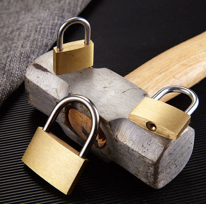 Outdoor Brass High Security Padlock Keyed Alike 50 Pack For Cabinet Door Anti Theft