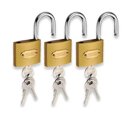 Brass Copper Iron Padlock Sets Keyed Alike Heavy Duty ISO9001 Certificated