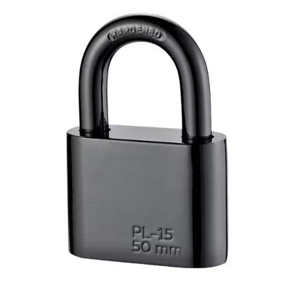 High Security Iron Safety Padlocks Keyed Alike 40mm Electrophoretic Black