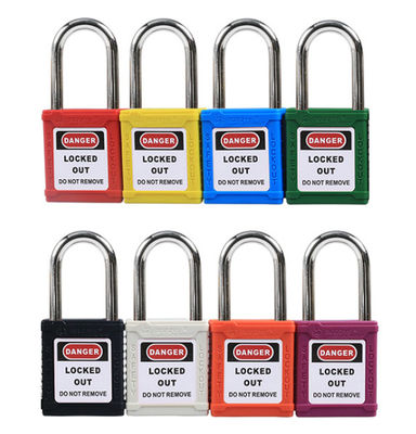 Electrical Safety Keyed Industrial Padlock Steel Shackle 40mm Keyed Alike
