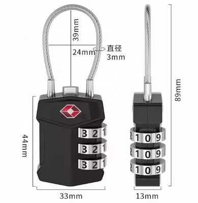Custom TSA Approved Padlocks Combination For Suitcases Backpacks Luggage