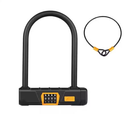 Road Mountain Bicycle U Shaped Padlock Combination Digital