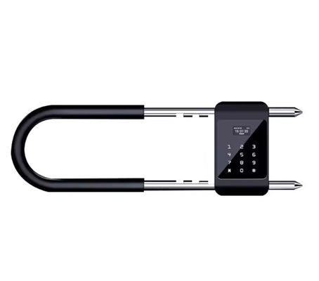 Smart Fingerprint U Shaped Padlock USB Charge High Security