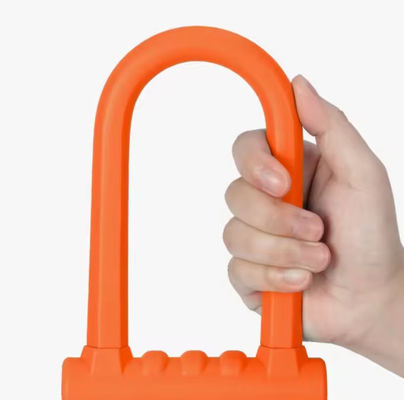 Antitheft MTB Silicone U Shaped Padlock Key Safety For Road Bike