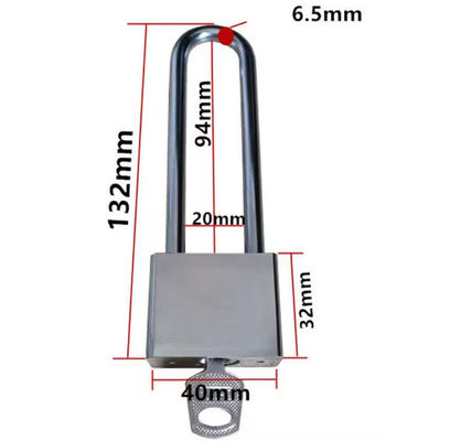 Brass Stainless Steel Long Shackle Combination Lock 40mm