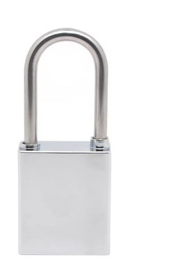 Security Silver Stainless Steel Padlock in Heavy Duty Design