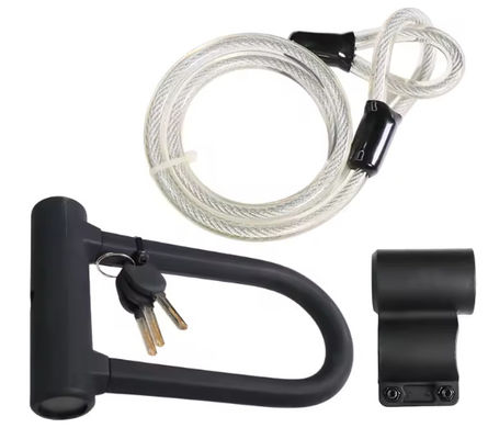 Outdoor Bicycle Padlock With Key Theft Proof Compact Steel