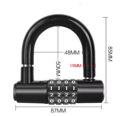 Password Chain Motorcycle Bicycle Padlock Anti Theft With U Locks