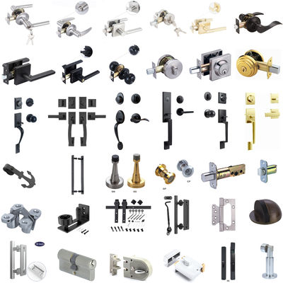 Mortise Door Lock Set Stainless Steel Modern Entrance Door Pull Handle Metal Door Lock